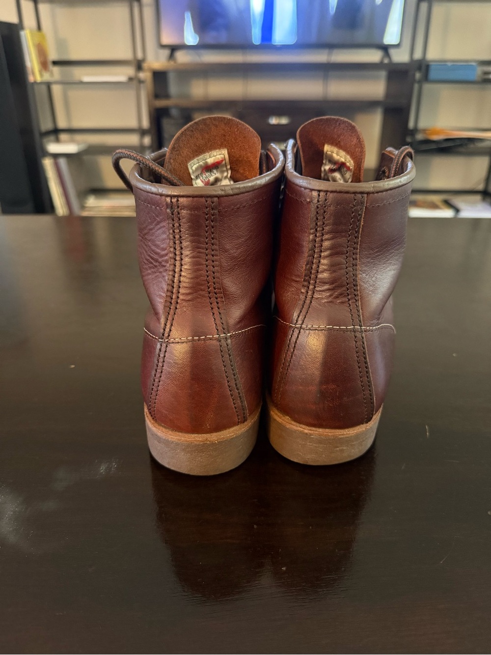 Red Wing Shoes Brown Leather Lace-Up Work Boots 3340 Blacksmith - Picture 4 of 6